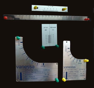 s s name plates with measuring units
