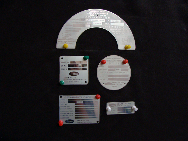 stainless steel labels for machine